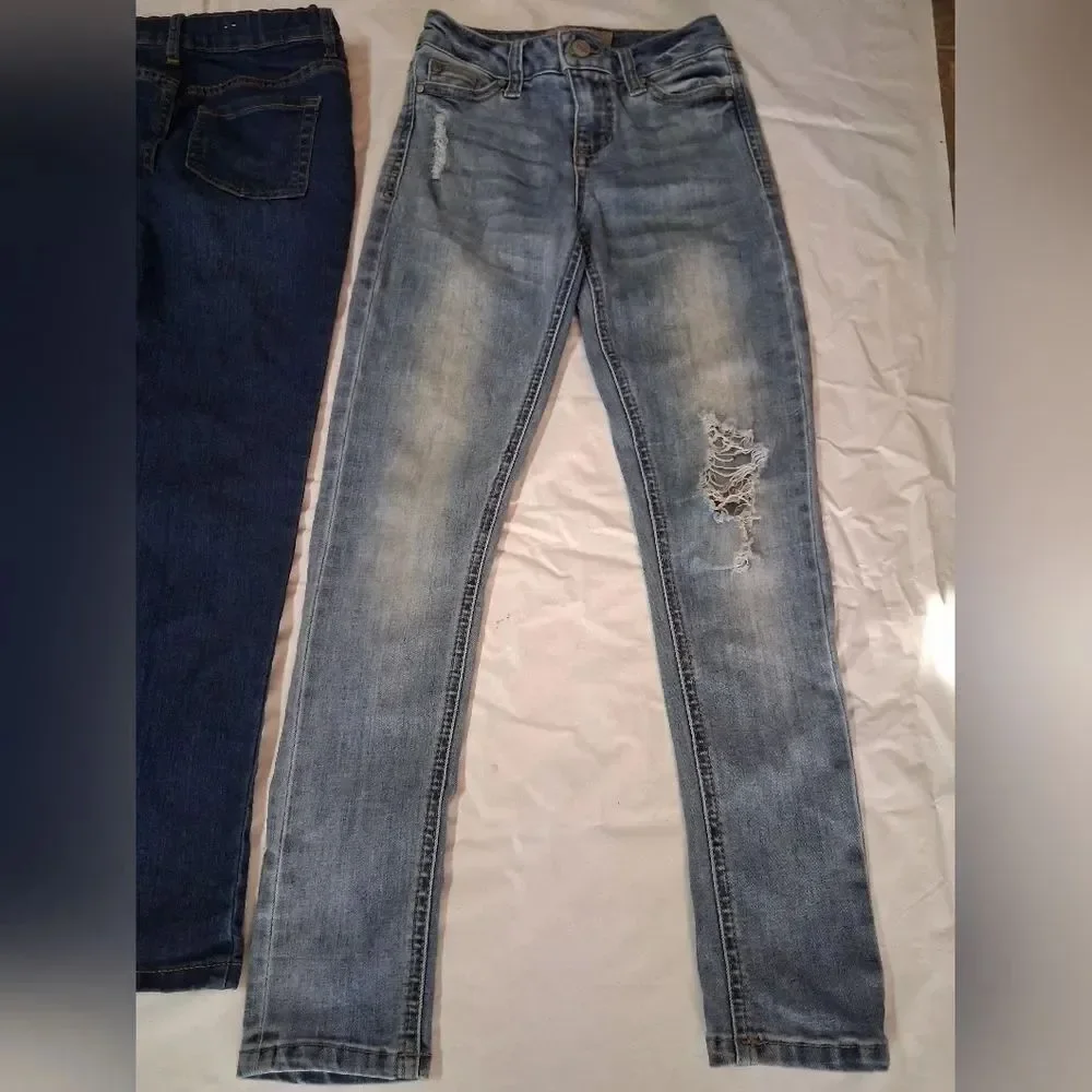 Lot Of 3 Girls Jeans Arizona Jeans Co Place Super Skinny Celebrity Pink